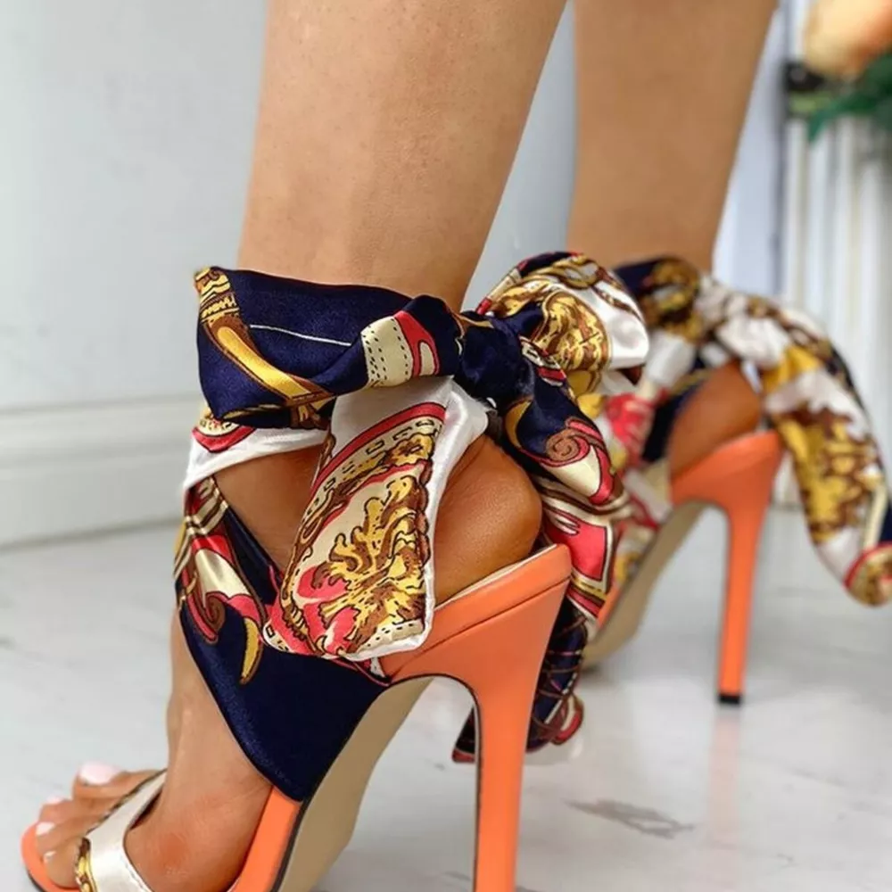 Open Toe Stiletto Sandals, image 6