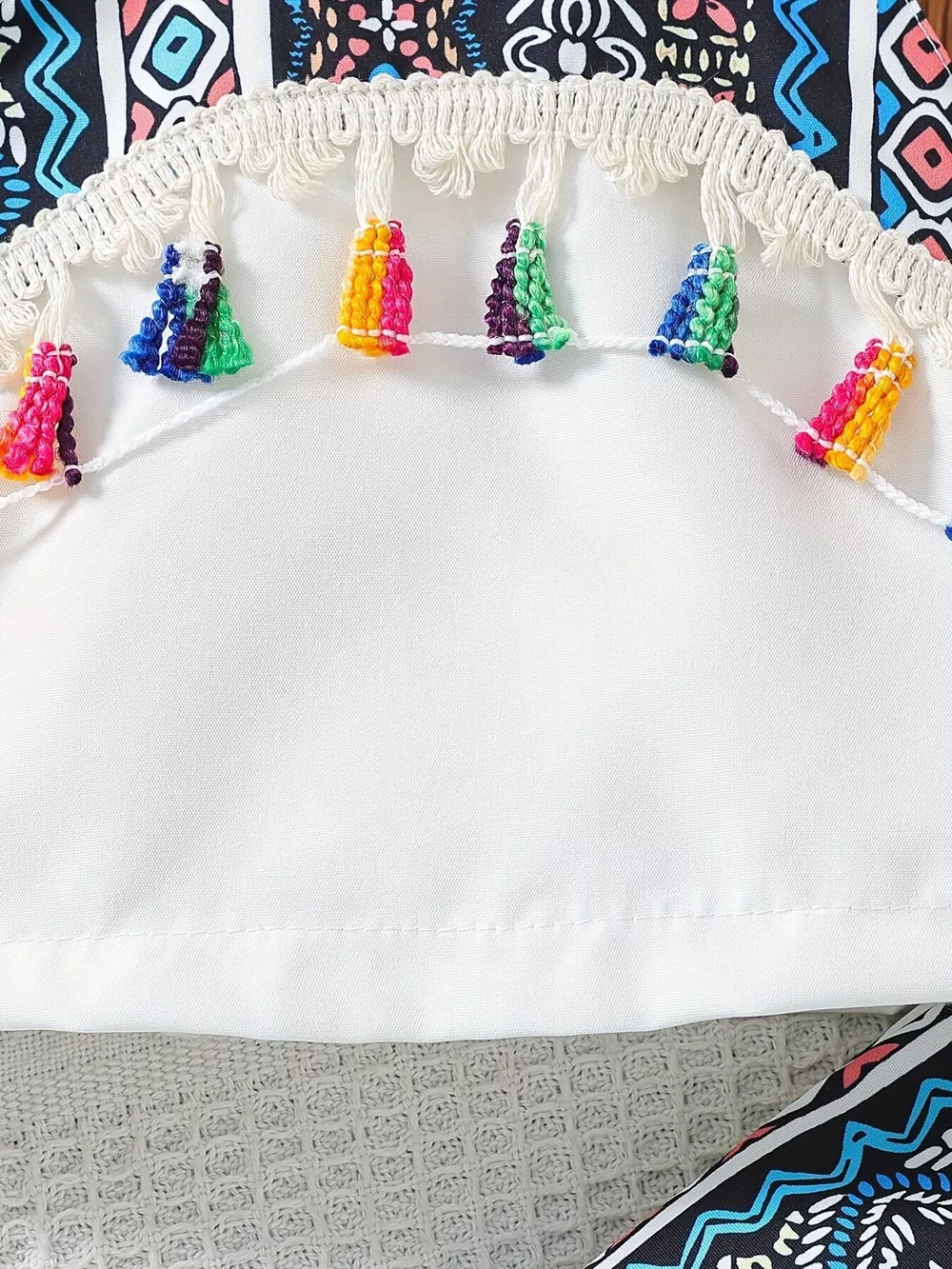 Children's Tassel Tank and Pants Set, image 3