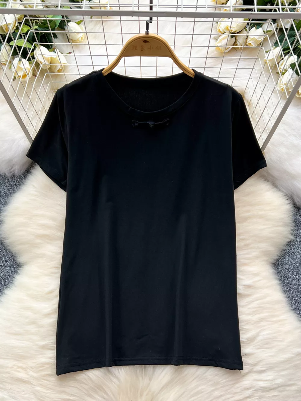 Short Sleeve T-Shirt and Denim Overall Dress Set, image 6