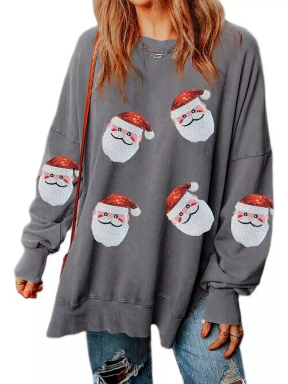 Santa Claus Oversized Sweatshirt, image 8