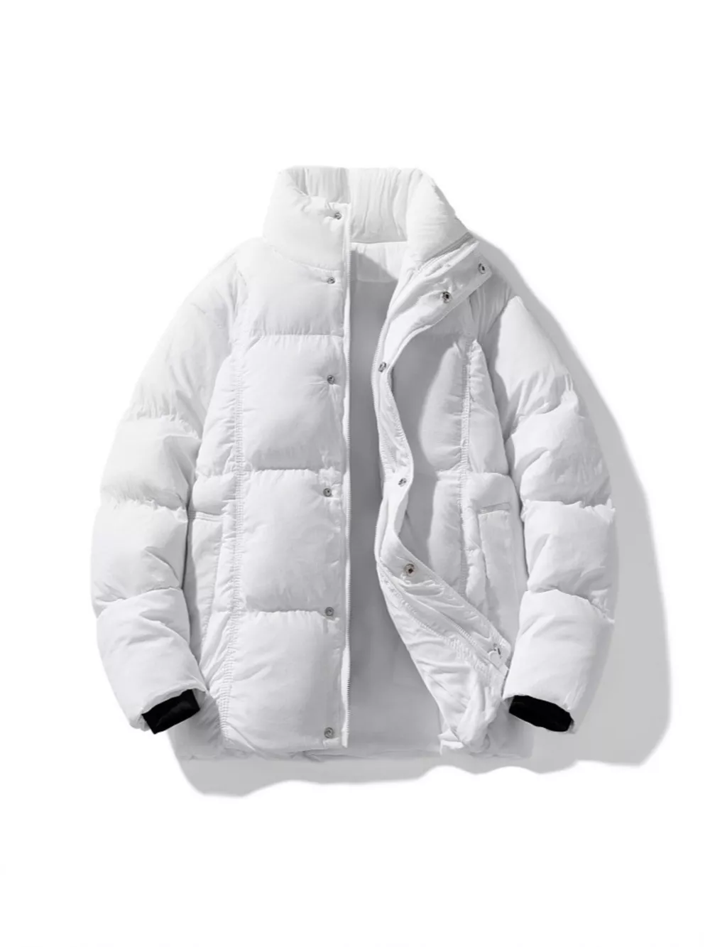 Men's Plus Size Warm Padded Puffer Jacket, image 8