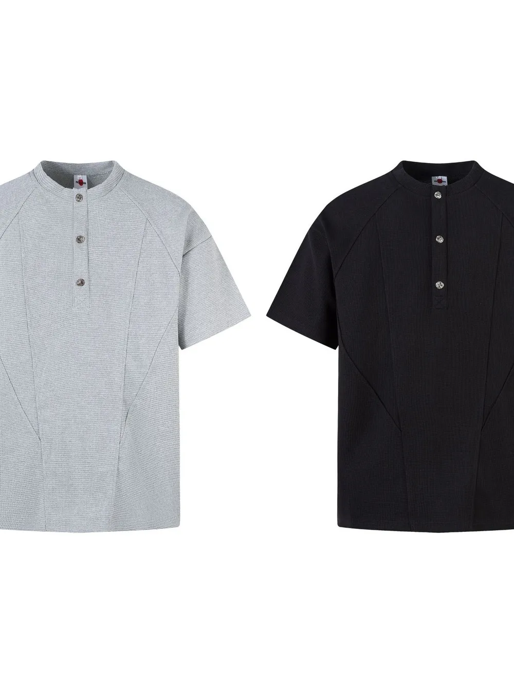 Men's Henley Structured Waffle-Knit T-Shirt, image 14