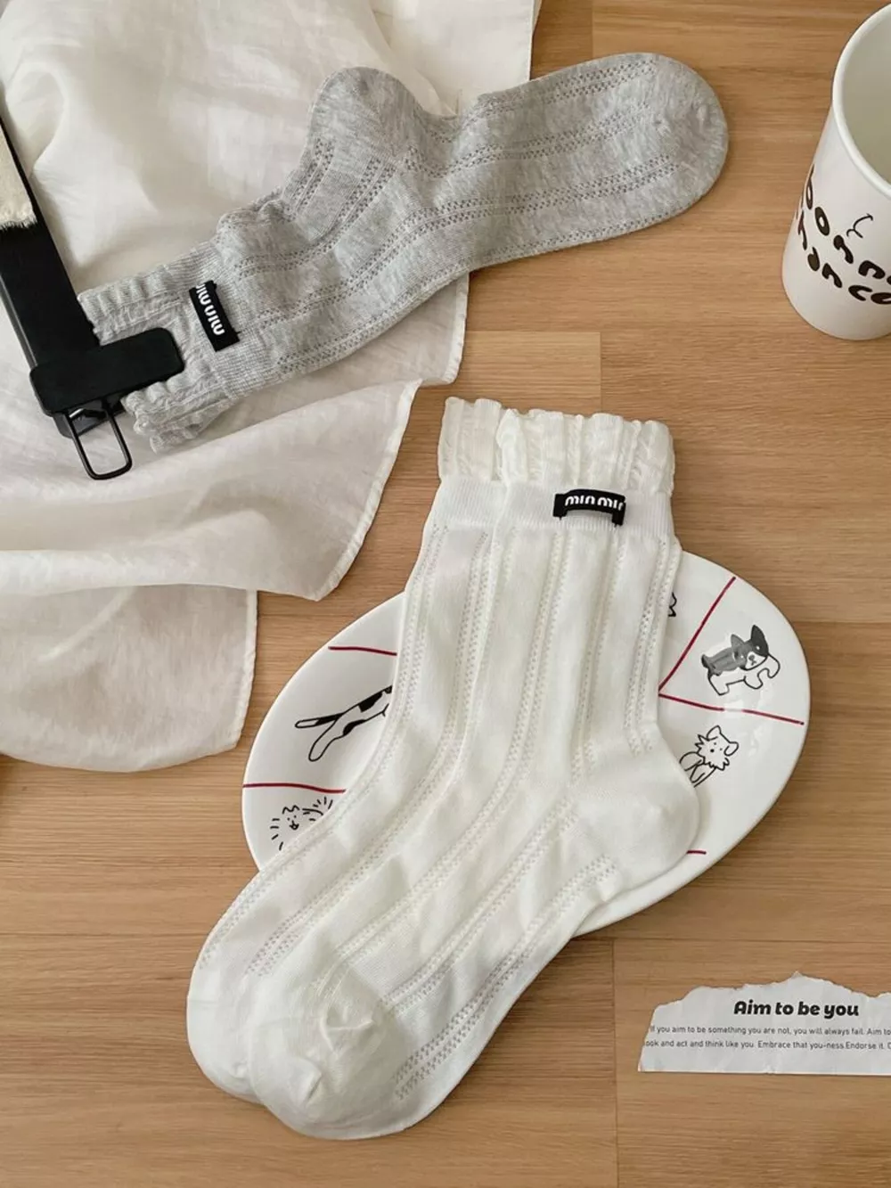 Knitted Crew Socks, image 11