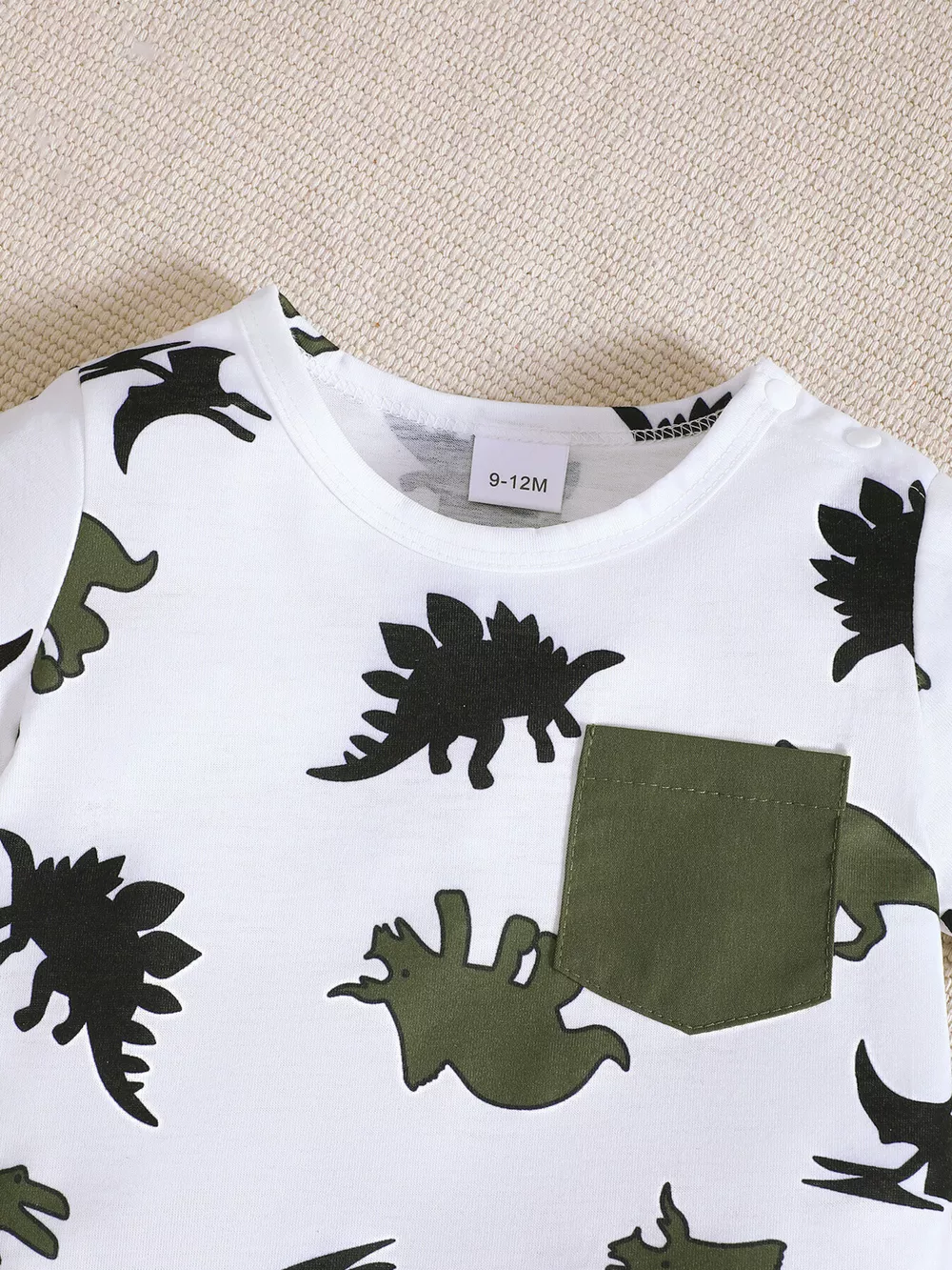Children's Dinosaur Print Pocket Tee & Shorts Set, image 5