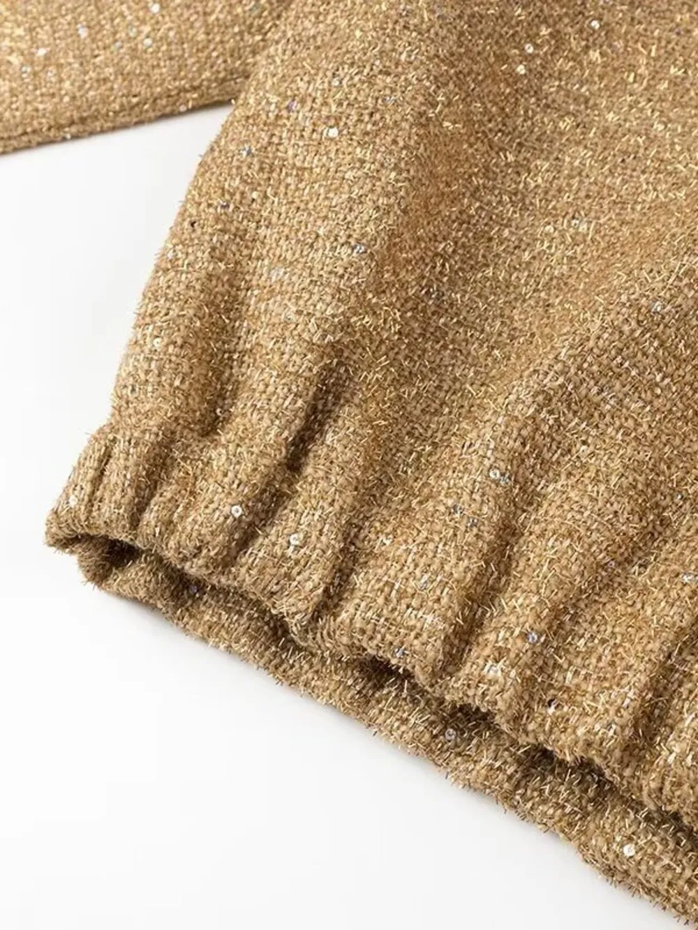 Sequin Long Sleeve Jacket with Pockets, image 11