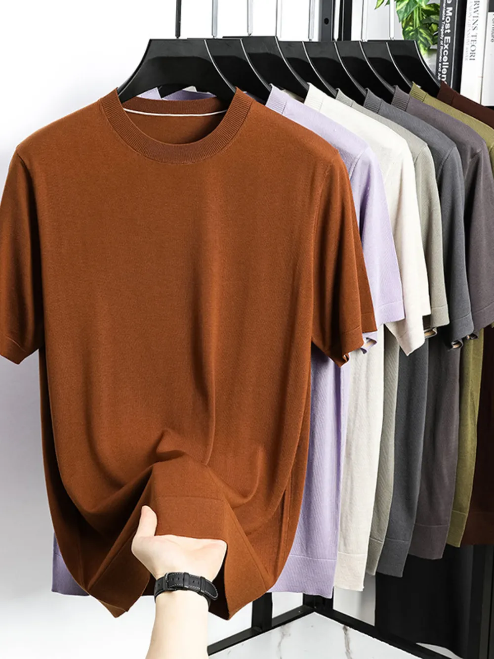Men's Plus Size Short Sleeve Crew Neck T-Shirt, image 9