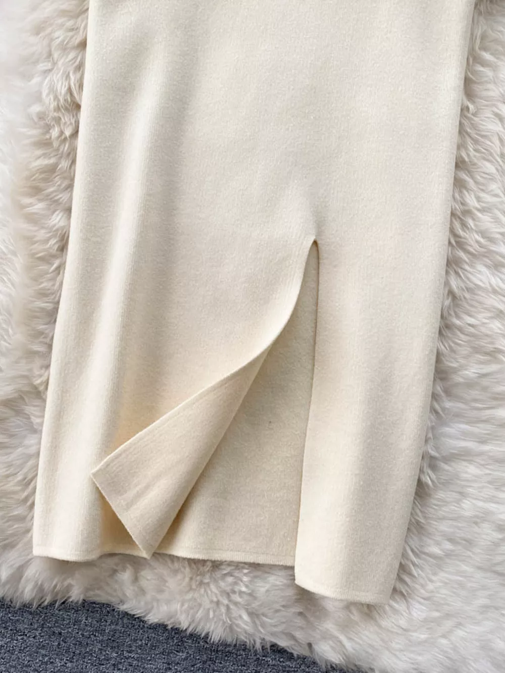 Slit Knit Midi Skirt, image 10