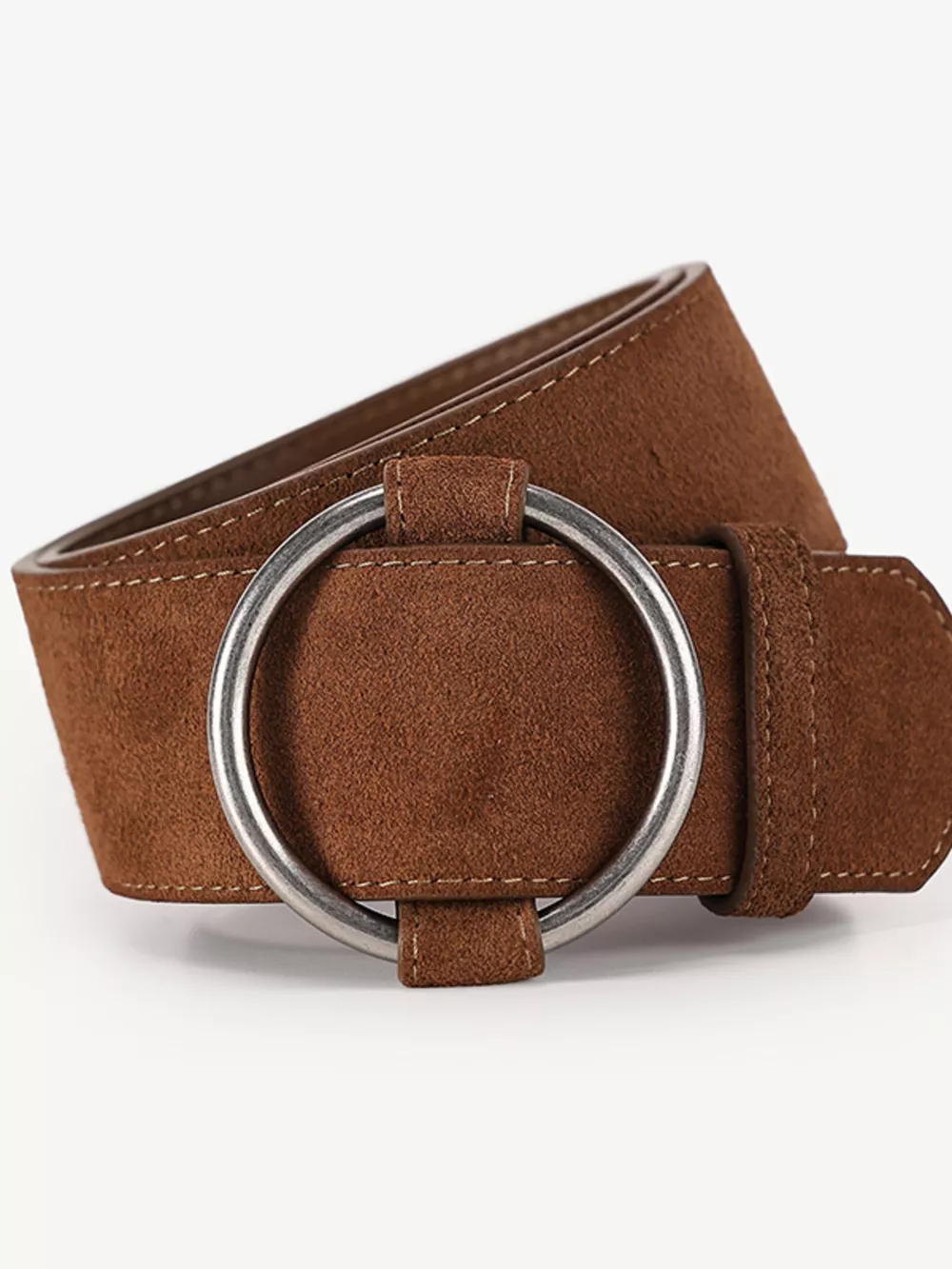 Wide Waist Belt with Circle Buckle, image 5