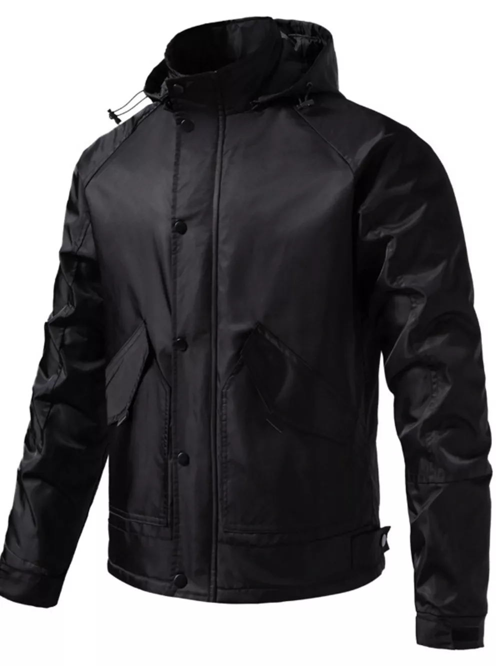 Men's Waterproof Windbreaker Hooded Tactical Jacket