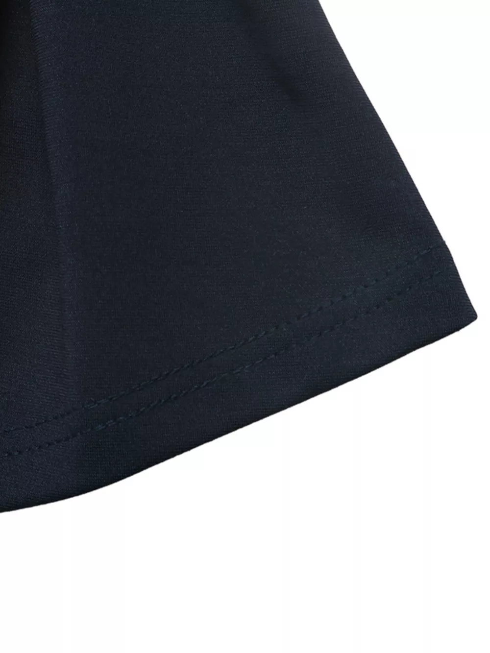 Round Neck Peplum Top with Striped Cuffs, image 9