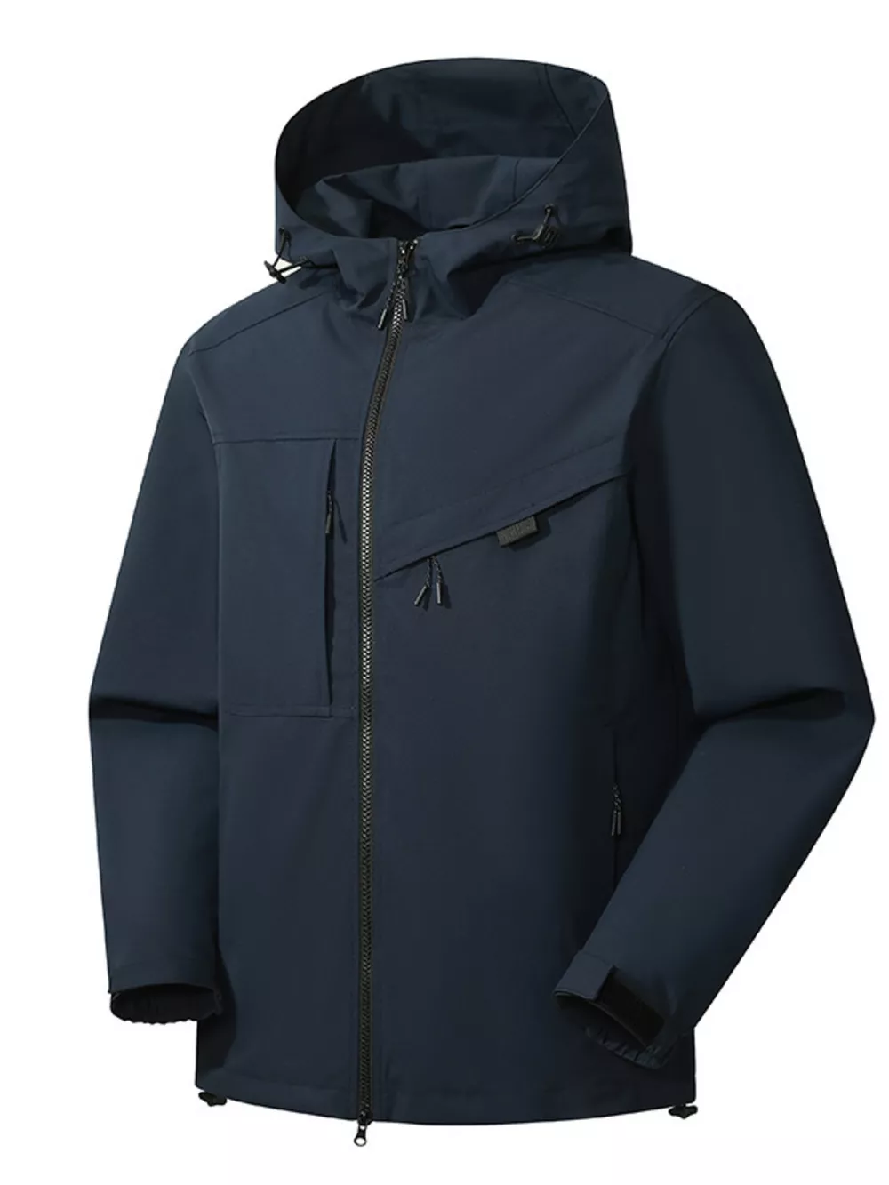 Men's Full Size Waterproof Hooded Zip Up Jacket Plus Size, image 7