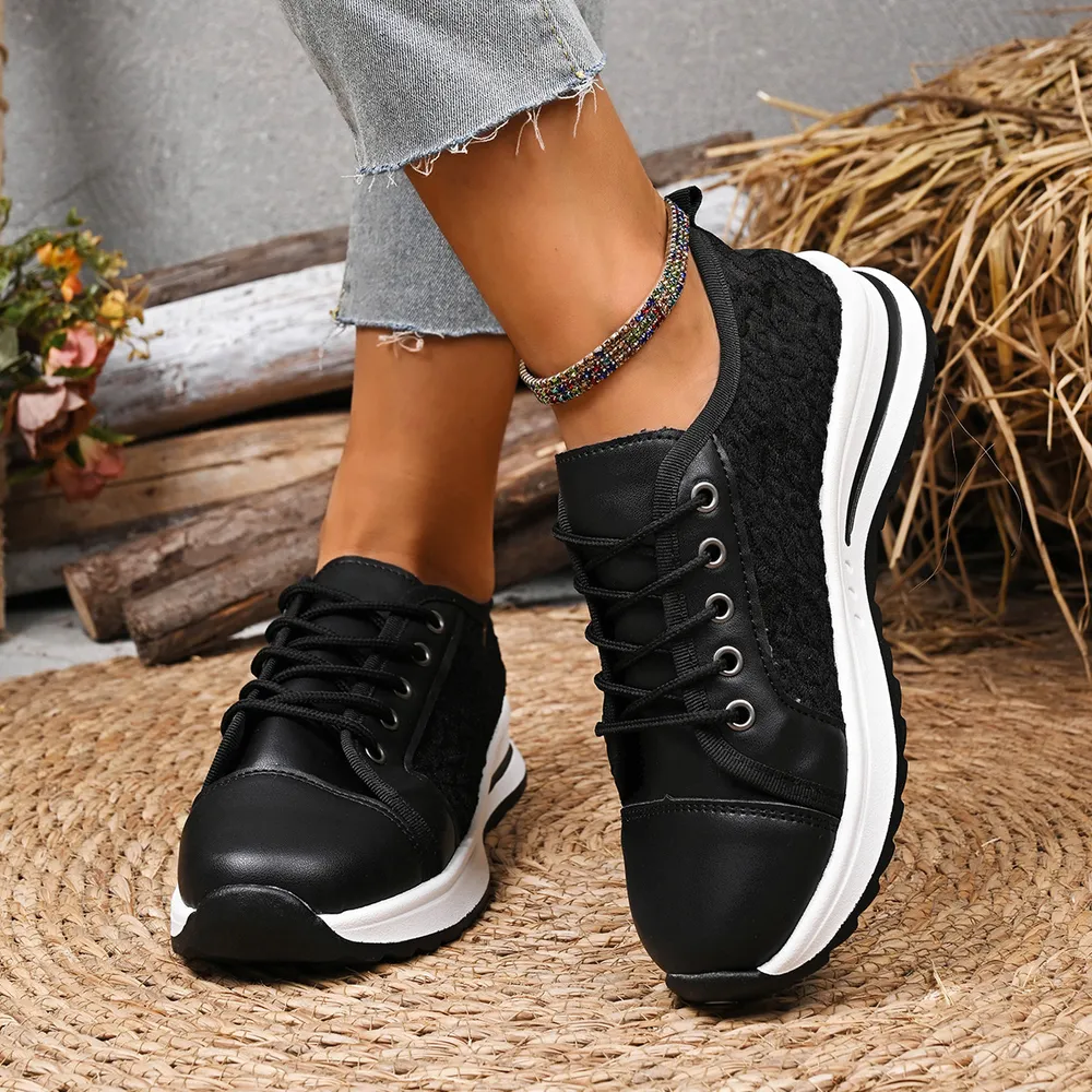 Lace-Up Platform Sneakers, image 11