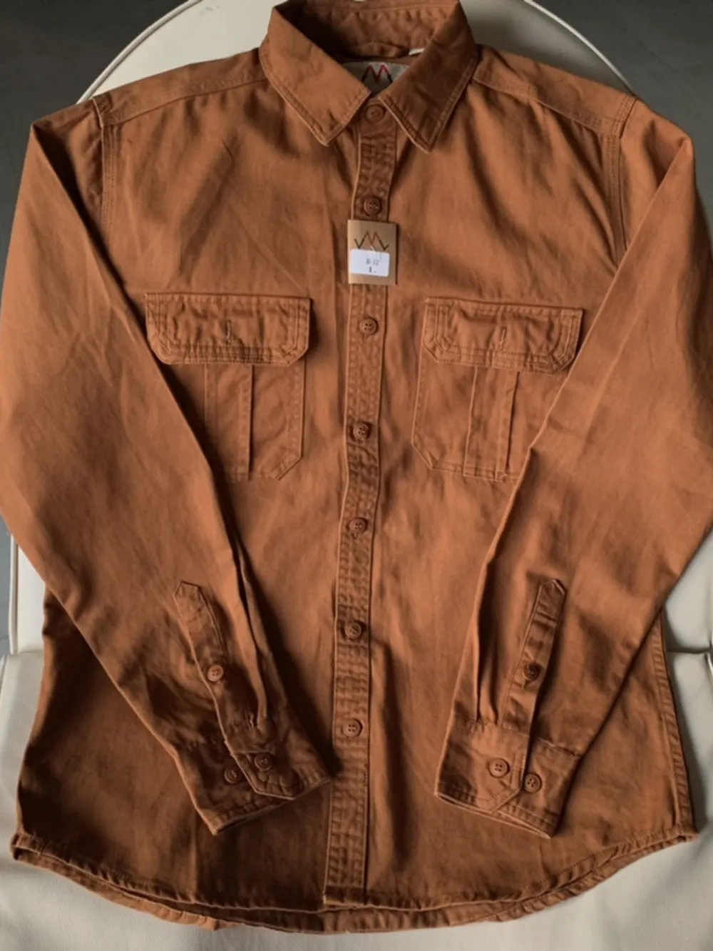 Men's Plus Size Button Up Long Sleeve Shirt, image 6