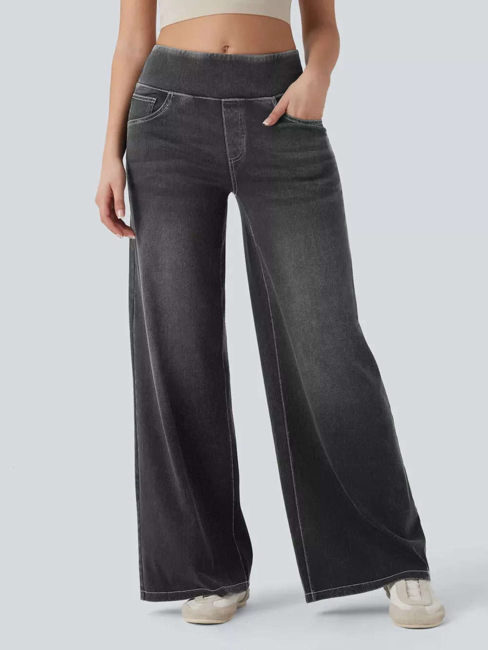 High-Waisted Wide Leg Jeans, image 14