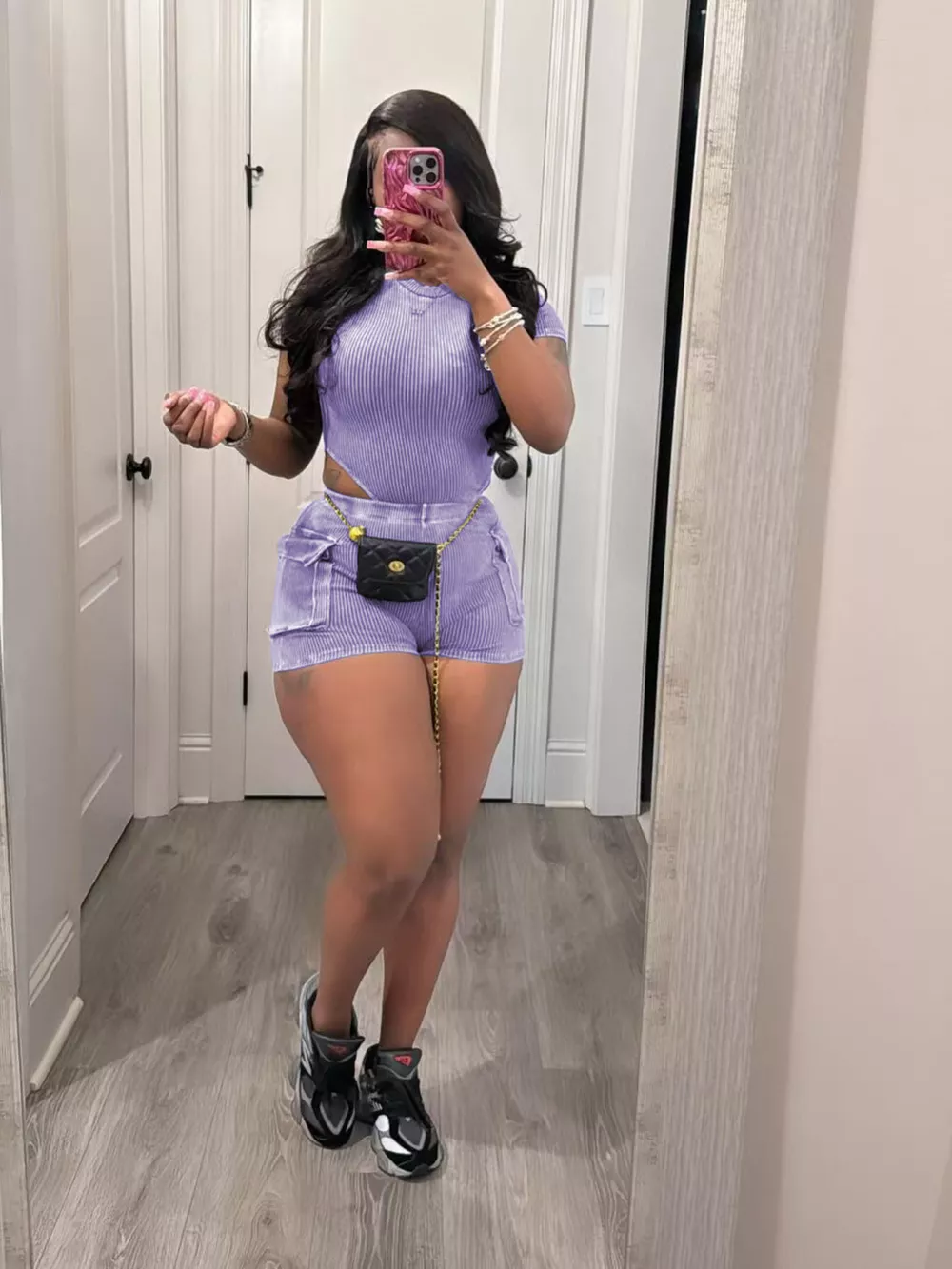 Ribbed Knit Bodysuit and Shorts Set, image 15