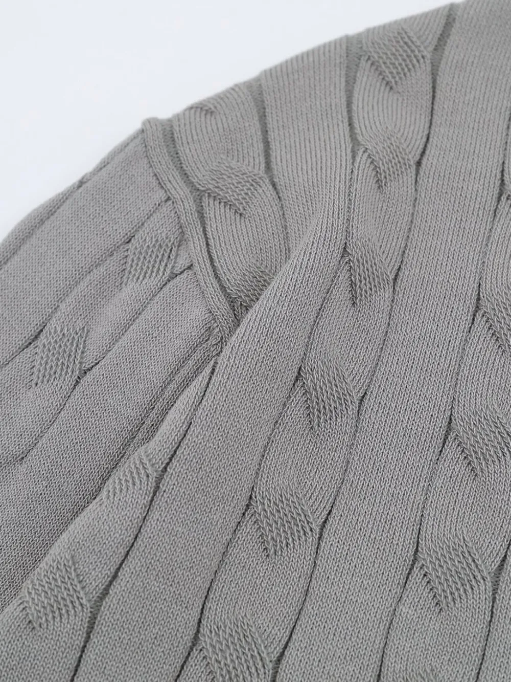 Men's Textured Cable Knit Short Sleeve Top, image 6