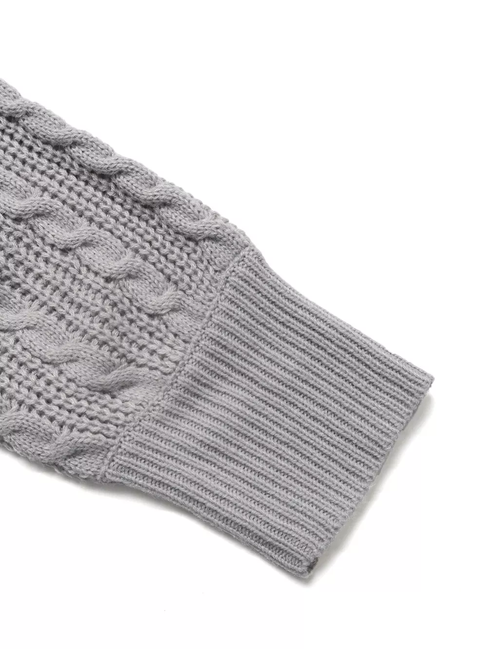 Cable Knit Half Zip Sweater, image 7