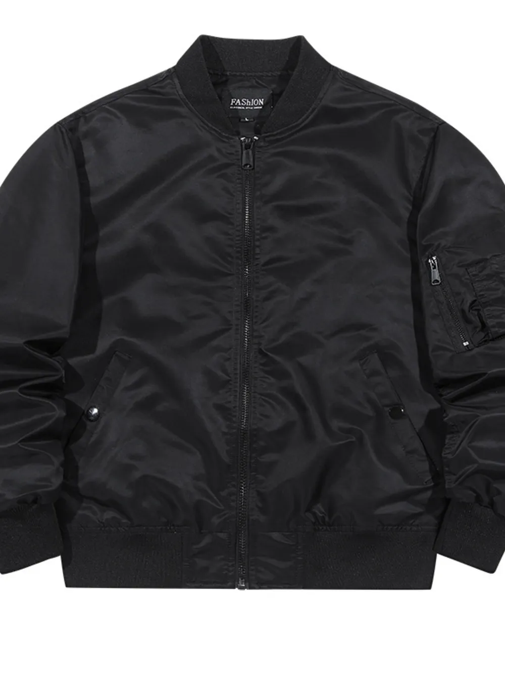 Men's Full Size Zip Up Long Sleeve Jacket Plus Size, image 4
