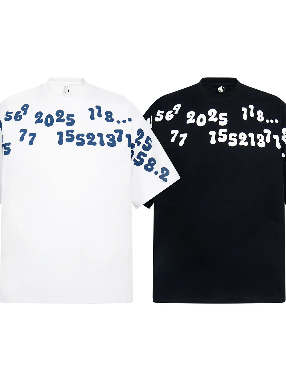 Men's Number Print Short Sleeve Oversized T-Shirt, image 5