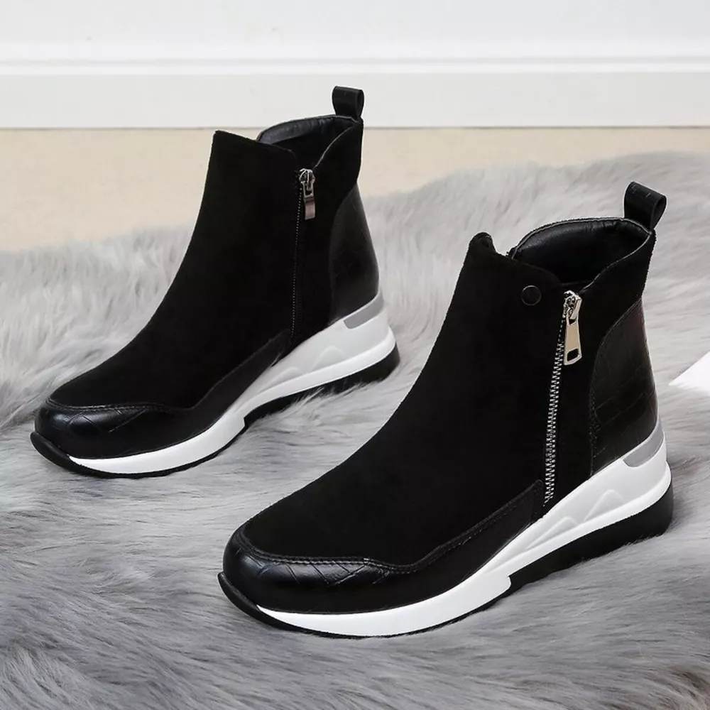 Side Zipper Ankle Boots, image 2