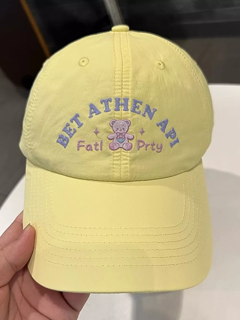Bear Embroidered Baseball Cap, image 3