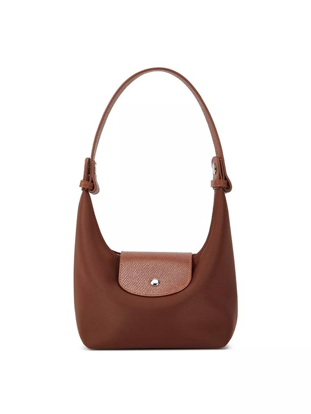 Minimalist Leather-Trimmed Shoulder Bag, image 7