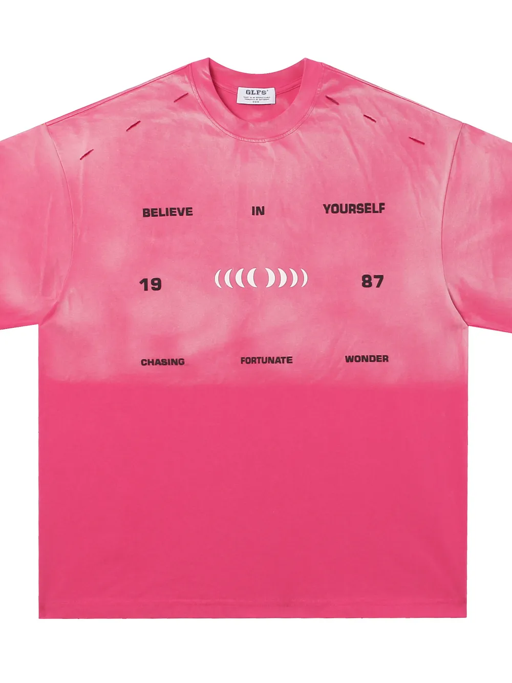 Men's Letter Round Neck Short Sleeve T-Shirt, image 3