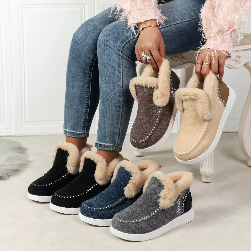 Round Toe Winter Ankle Boots, image 2