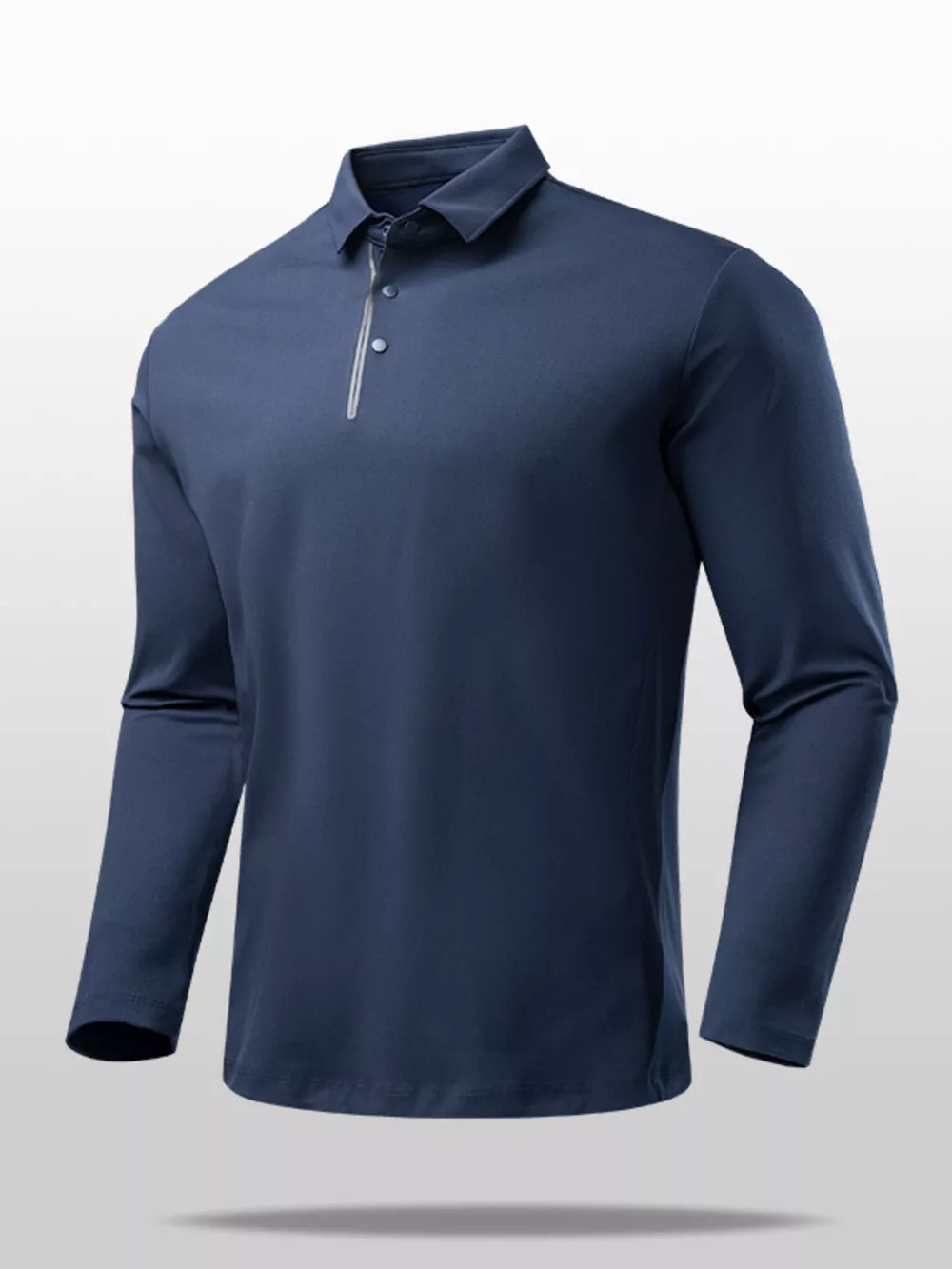 Men's Plus Size Classic Fit Long Sleeve Polo Shirt, image 3