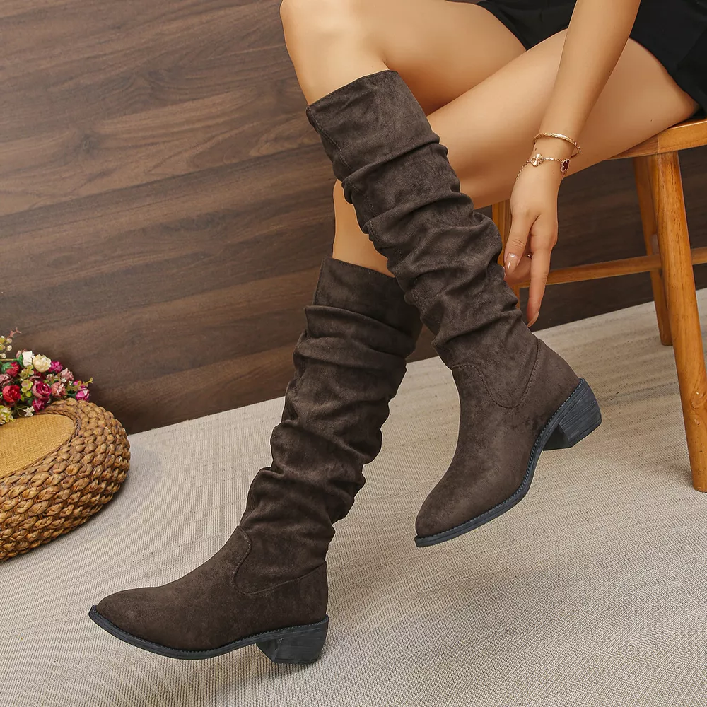 Point Toe Slouchy Boots, image 2