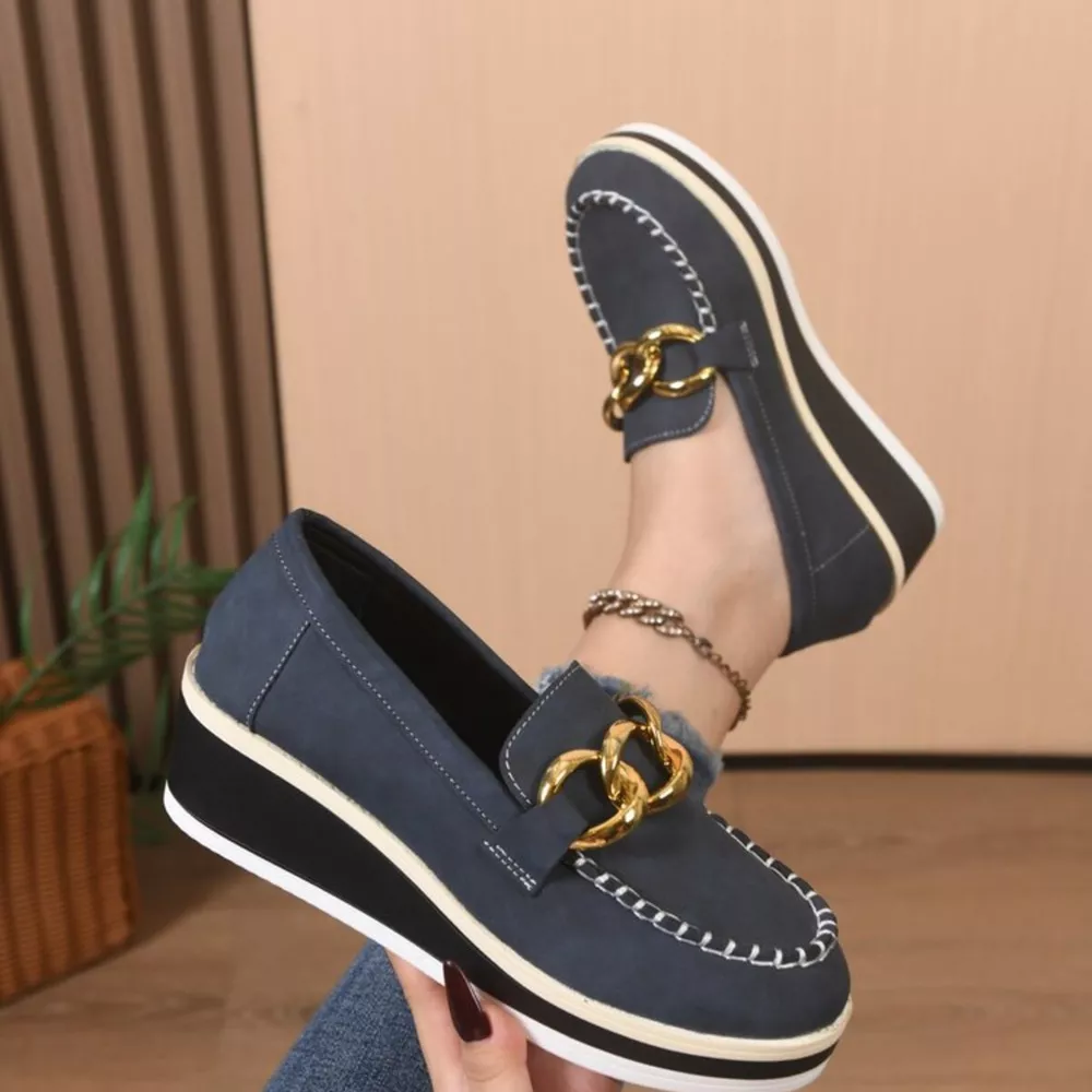 Round Toe Wedge Slip-Ons, image 8