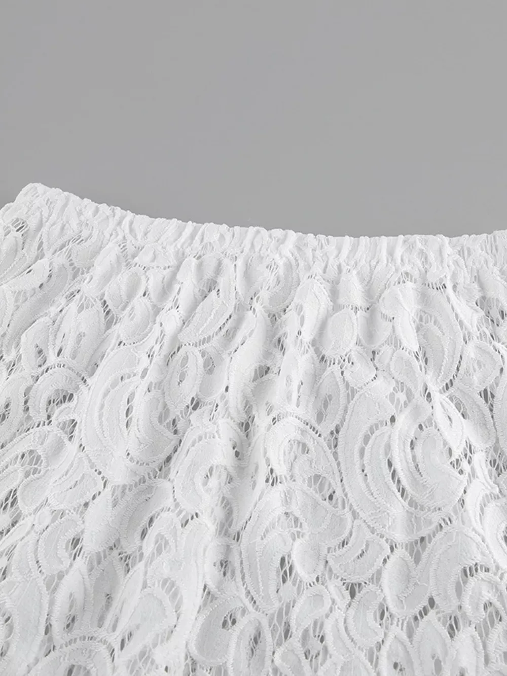 Cap Sleeve Top and Lace Skirt Set, image 12