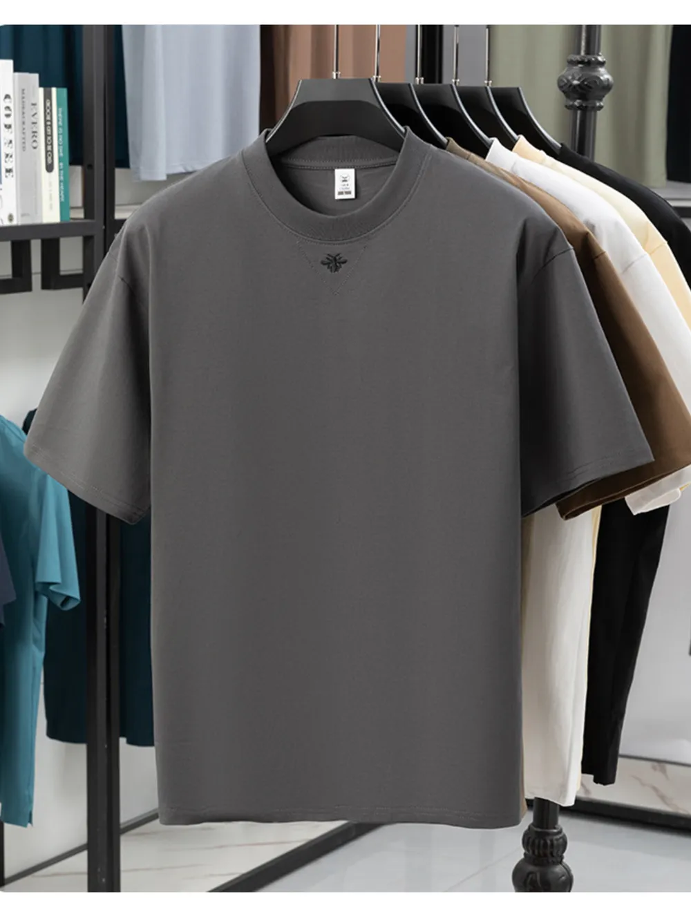 Men's Full Size Crew Neck Short Sleeve T-Shirt Plus Size, image 6