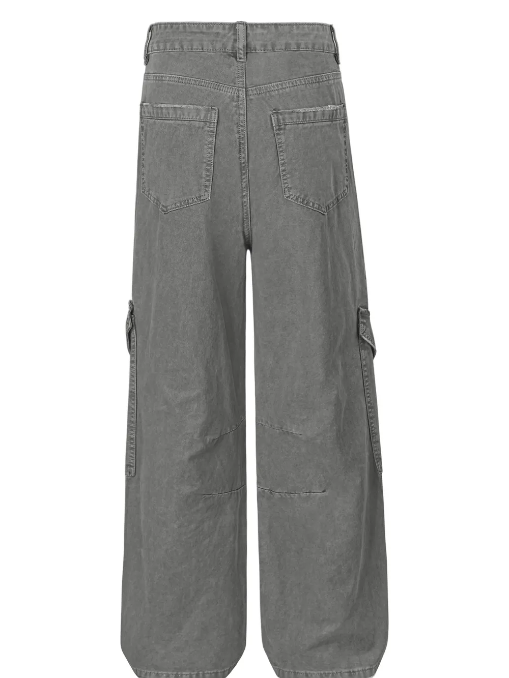Men's Wide Leg Cargo Jeans, image 6