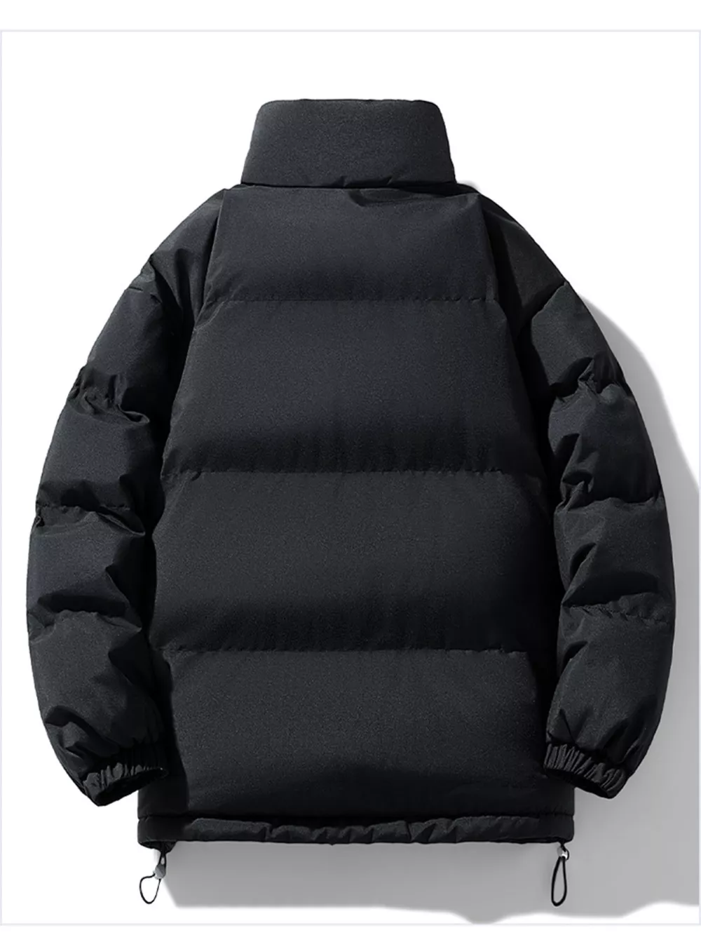 Men's Full Size Padded Stand Collar Winter Coat Plus Size, image 7