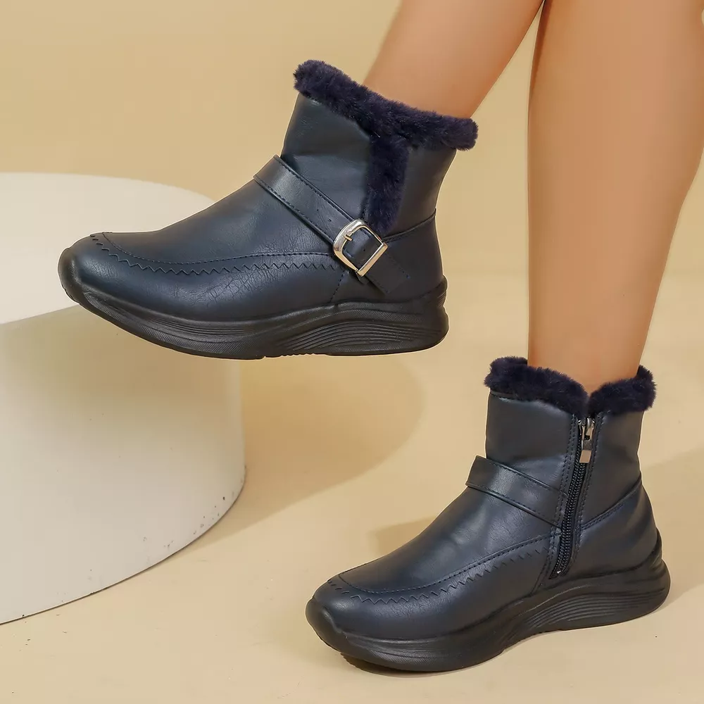 Faux Fur Lined Winter Ankle Boots, image 8