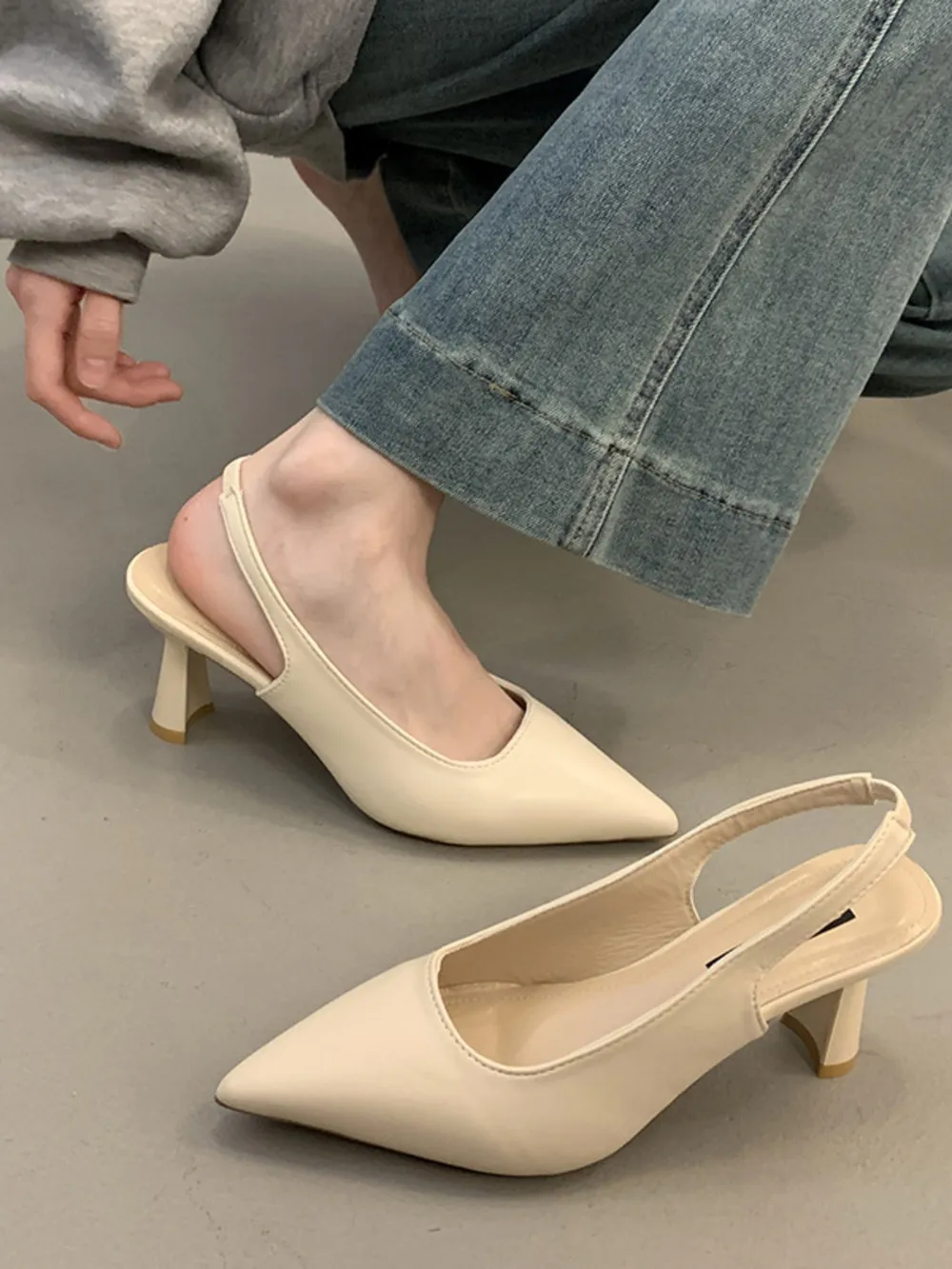 Point Toe Mid Heels Pumps, image 3