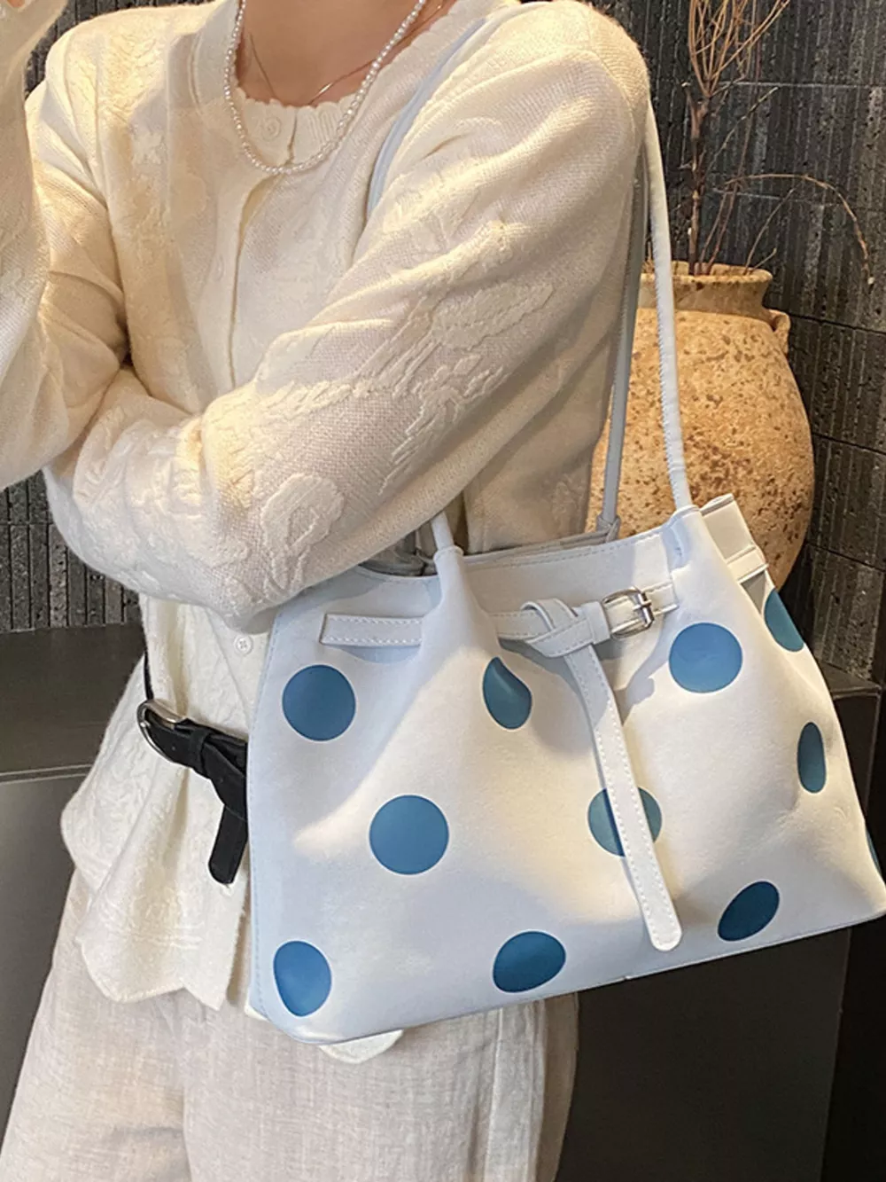 Polka Dot Shoulder Bag, image 5