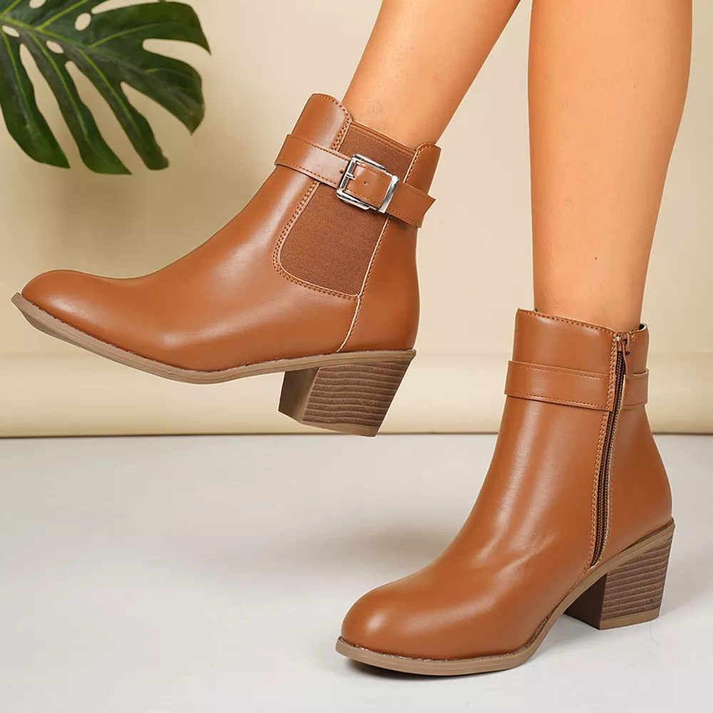 Point Toe Block Heels Boots, image 10
