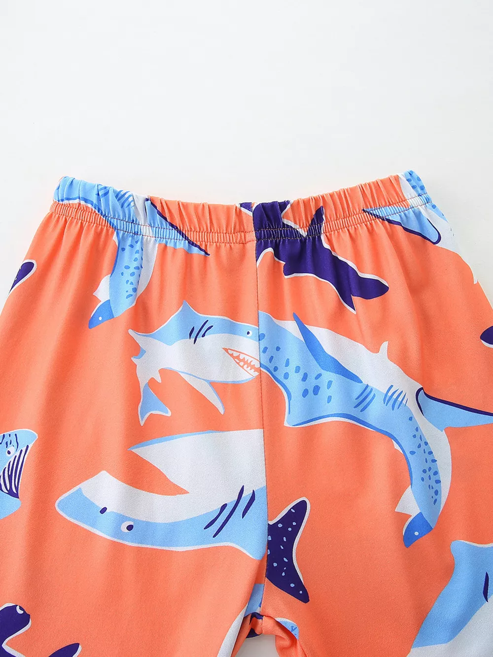 Children's Shark Print Casual Tee and Shorts Set, image 5