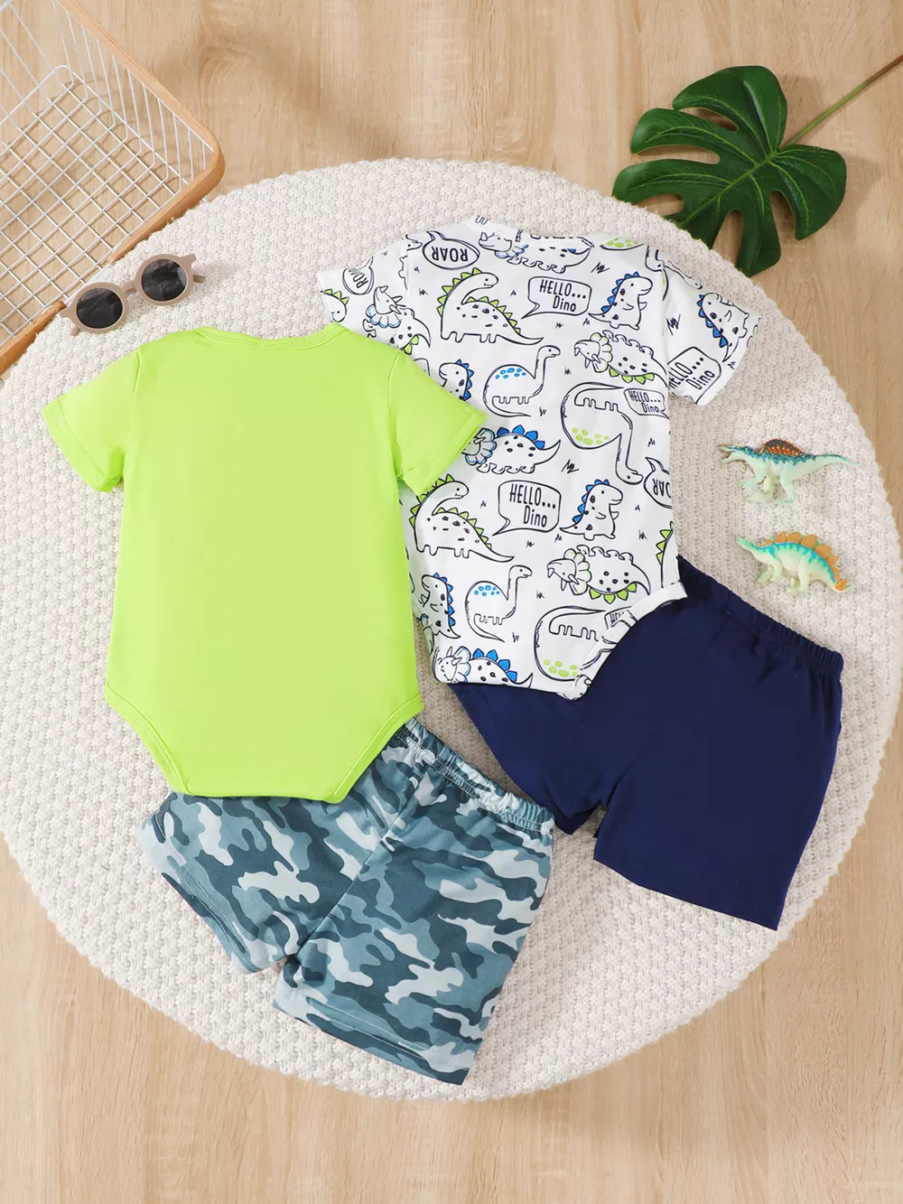 2 Piece Dino-Themed Baby Outfit Set, image 3