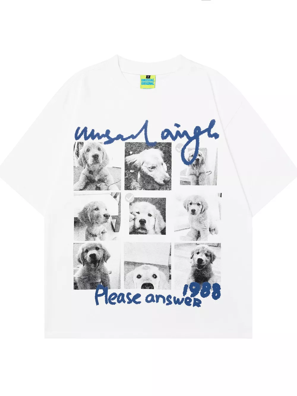 Men's Dog Graphic Oversized T-Shirt, image 4