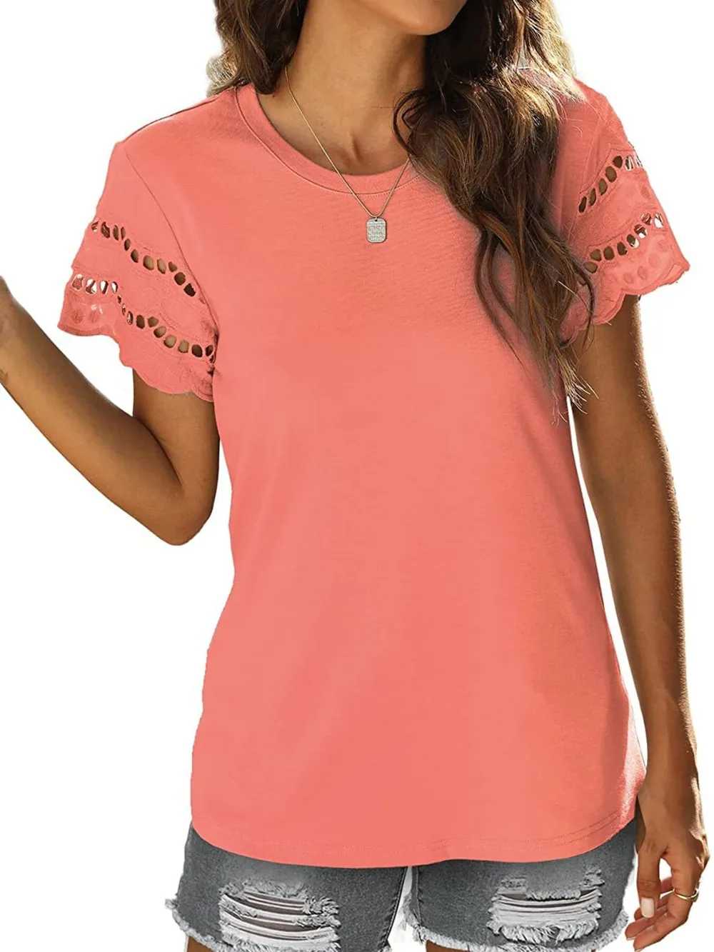 Round Neck Short Sleeve Casual T-Shirt, image 11
