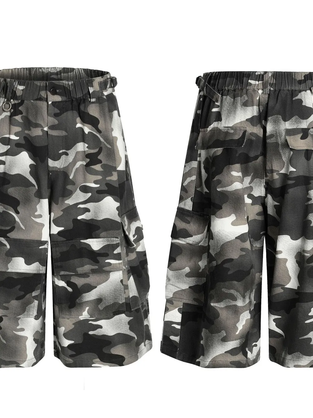 Men's Camouflage Cargo Shorts, image 7