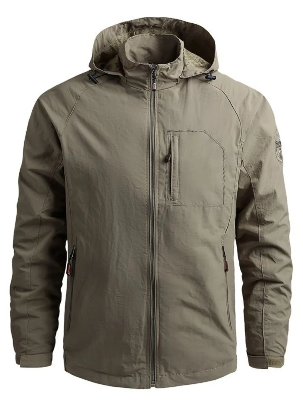 Men's Plus Size Tactical Hooded Softshell Jacket, image 6