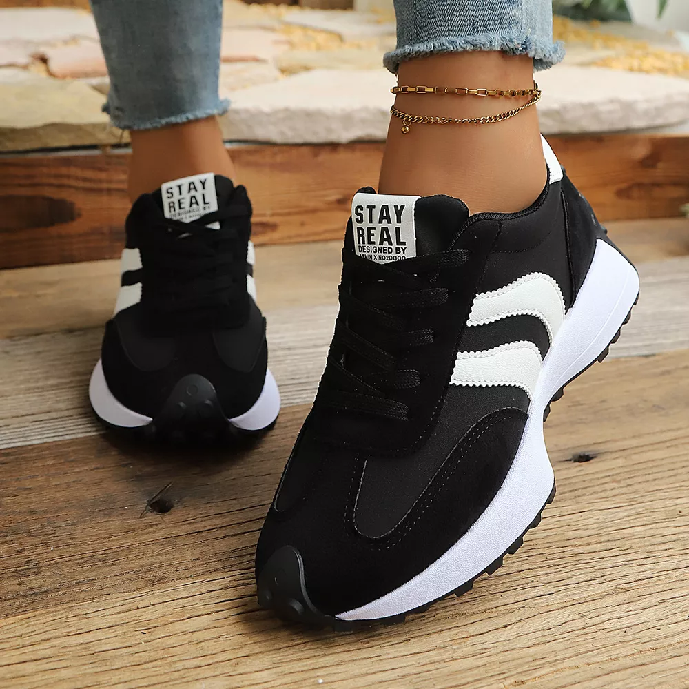 Round Toe Lace Up Sneakers, image 4