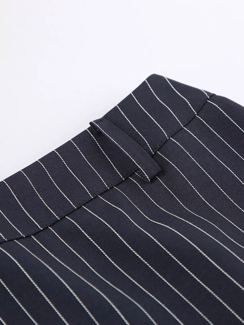 Striped Blazer and Mini Skirt Set with Scarf Detail, image 18