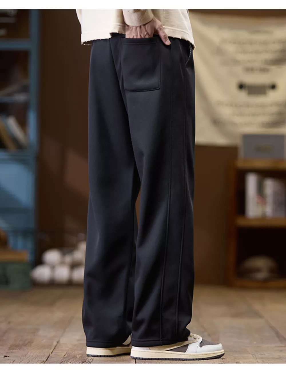 Men's Plus Size Casual Loose-Fit Drawstring Pants, image 5