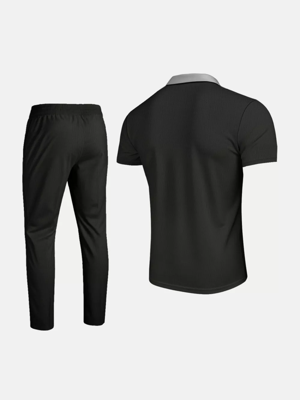 Men's Full Size Short Sleeve Polo and Pants Set Plus Size, image 9