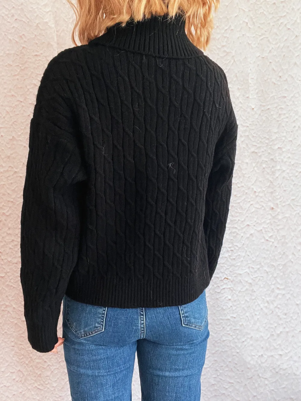 Pumpkin Turtleneck Long Sleeve Sweater, image 10